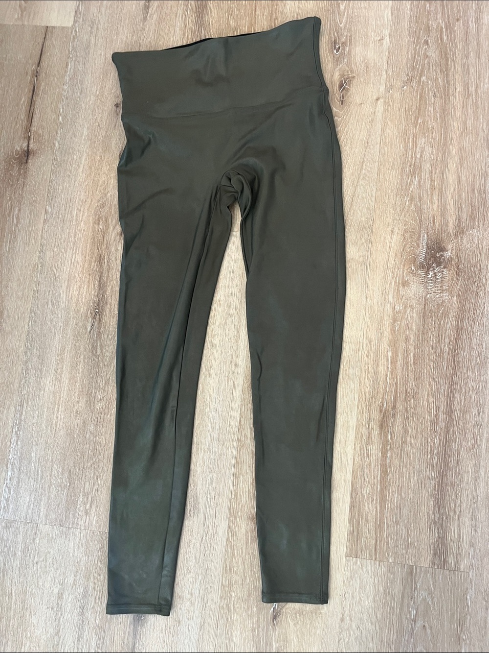 SPANX Olive Green High-Waist Sculpting Leggings